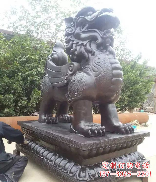 南京企业门口貔貅铜雕