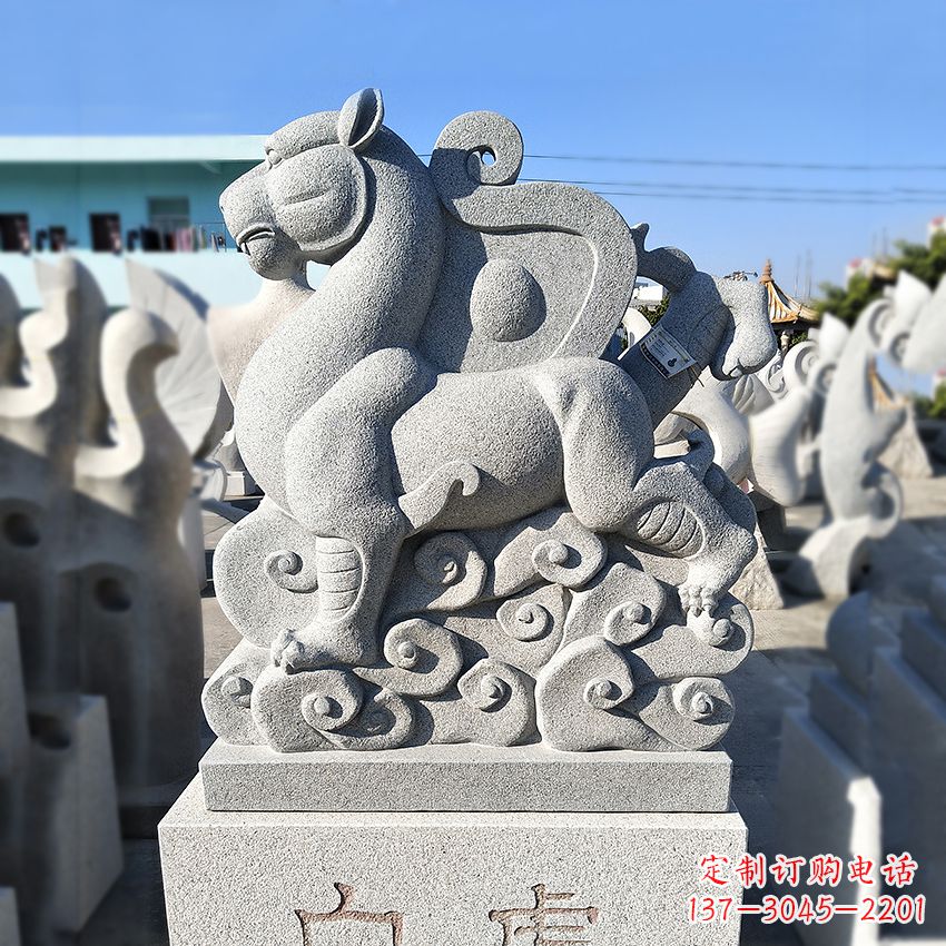 南京精美动物雕塑——上古四神兽石雕之白虎