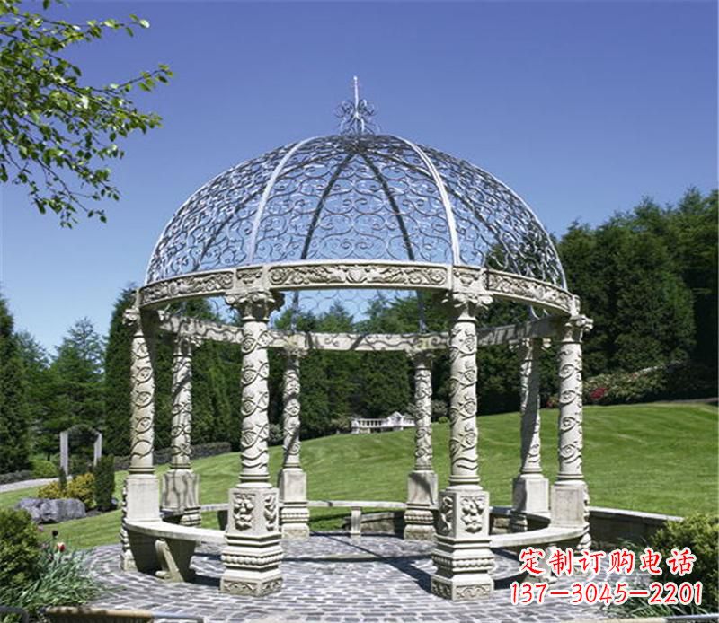 南京全新的青石大型景观凉亭雕塑
