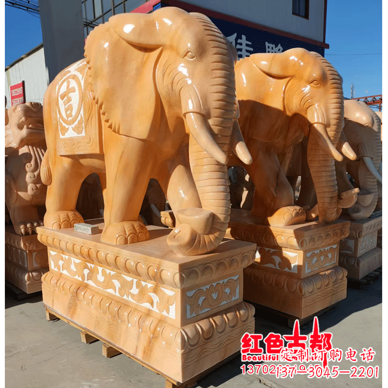 南京青石雕刻大象