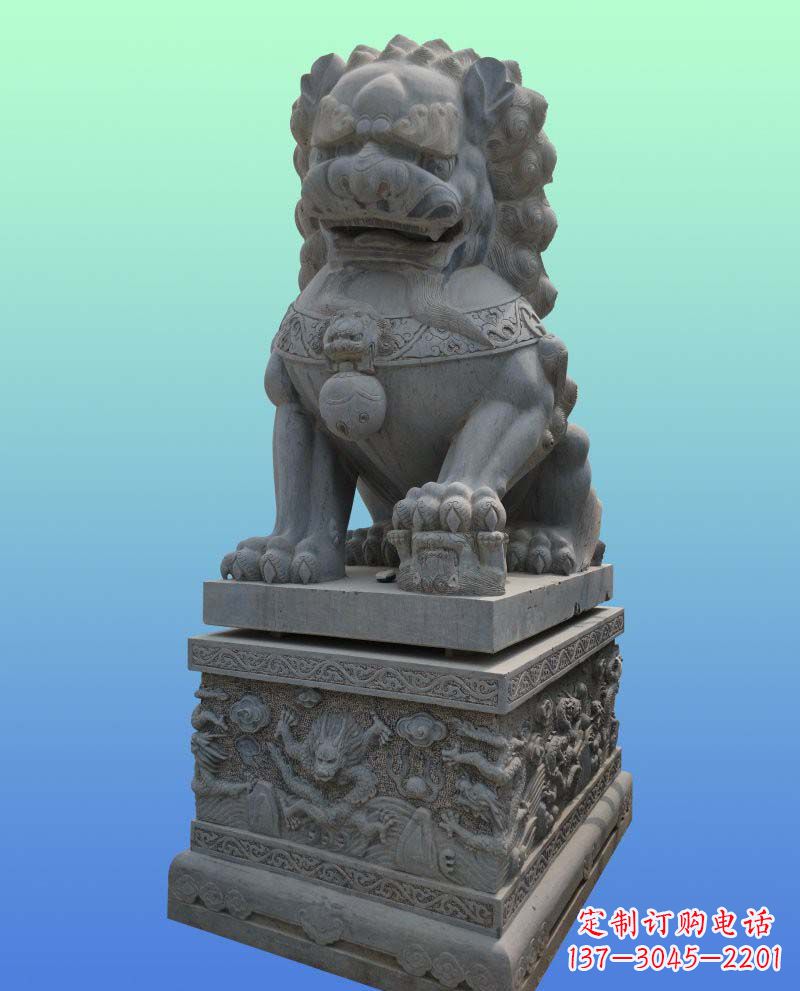 南京青石雕石狮子