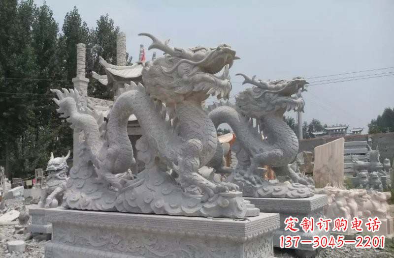 南京青石仿古龙石雕：传统工艺精美雕塑