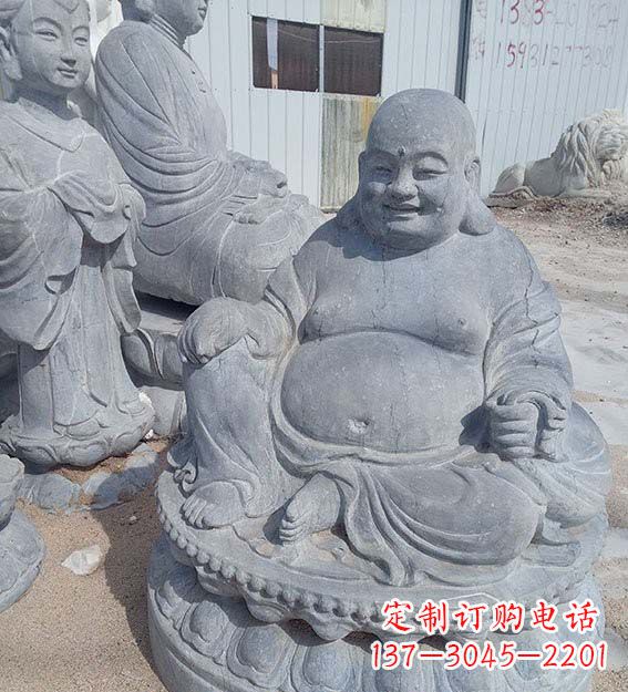 南京青石仿古弥勒佛雕塑