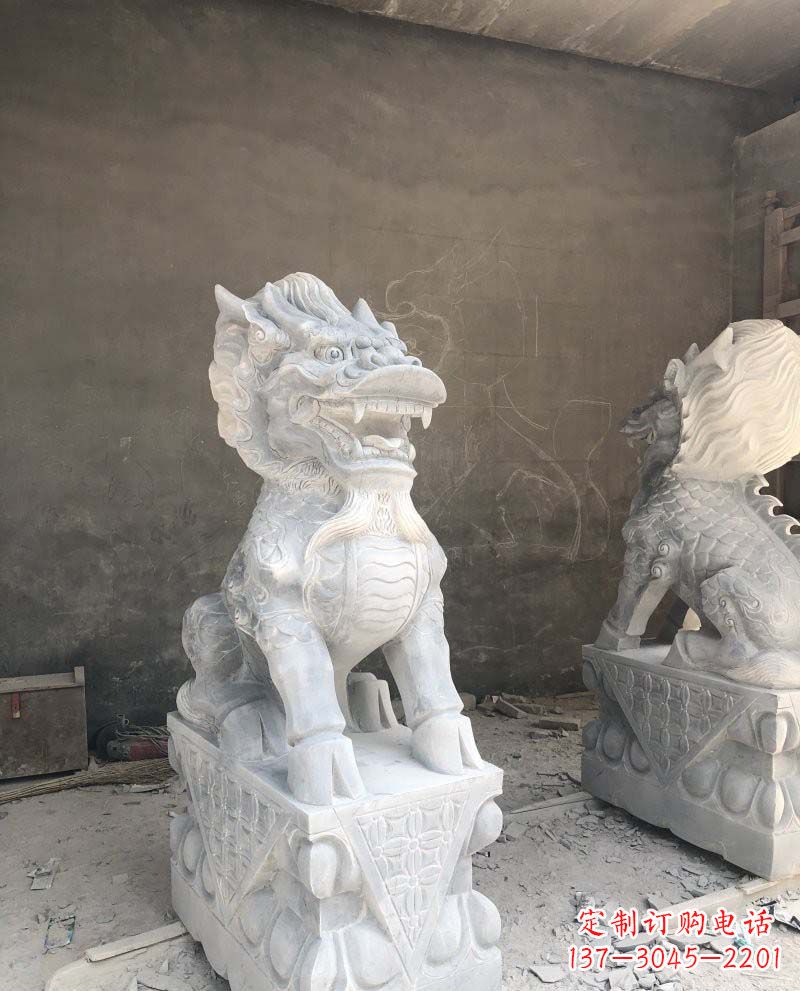 南京精致雕刻,青石仿古麒麟雕塑