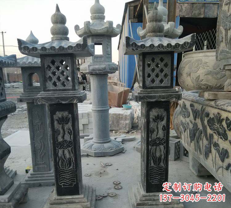 南京青石古代照明石灯雕塑,闪耀你的家园
