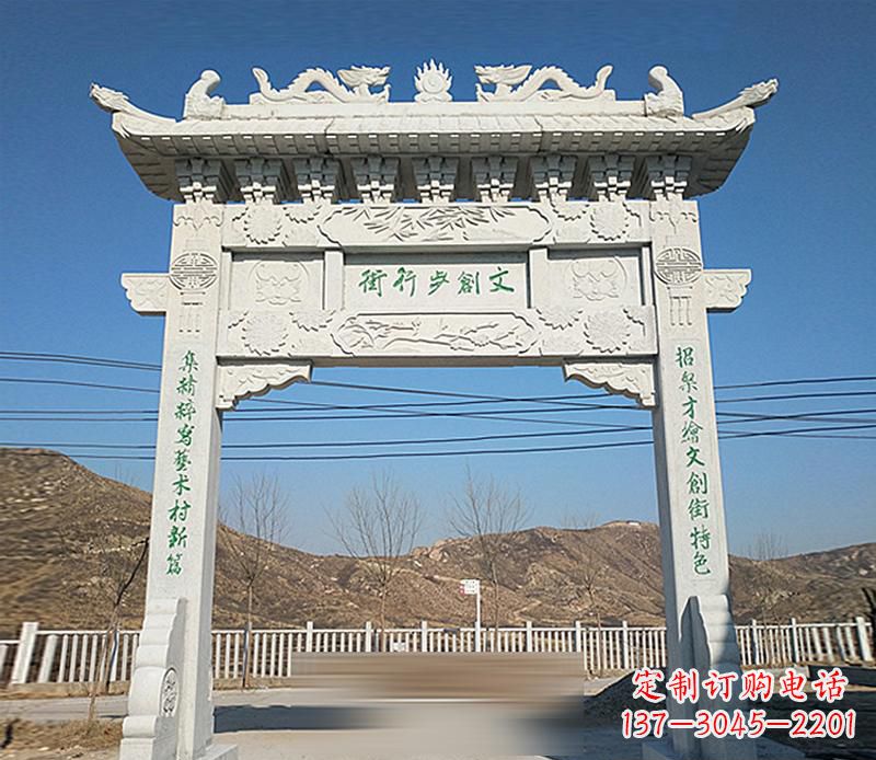 南京精良的青石牌坊雕塑