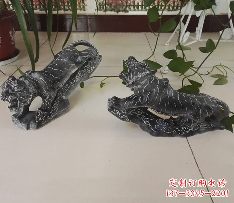 南京青石大型老虎雕塑是由中领雕塑设计制作的一…