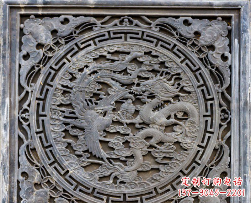 南京传统工艺青石龙雕精美绝伦