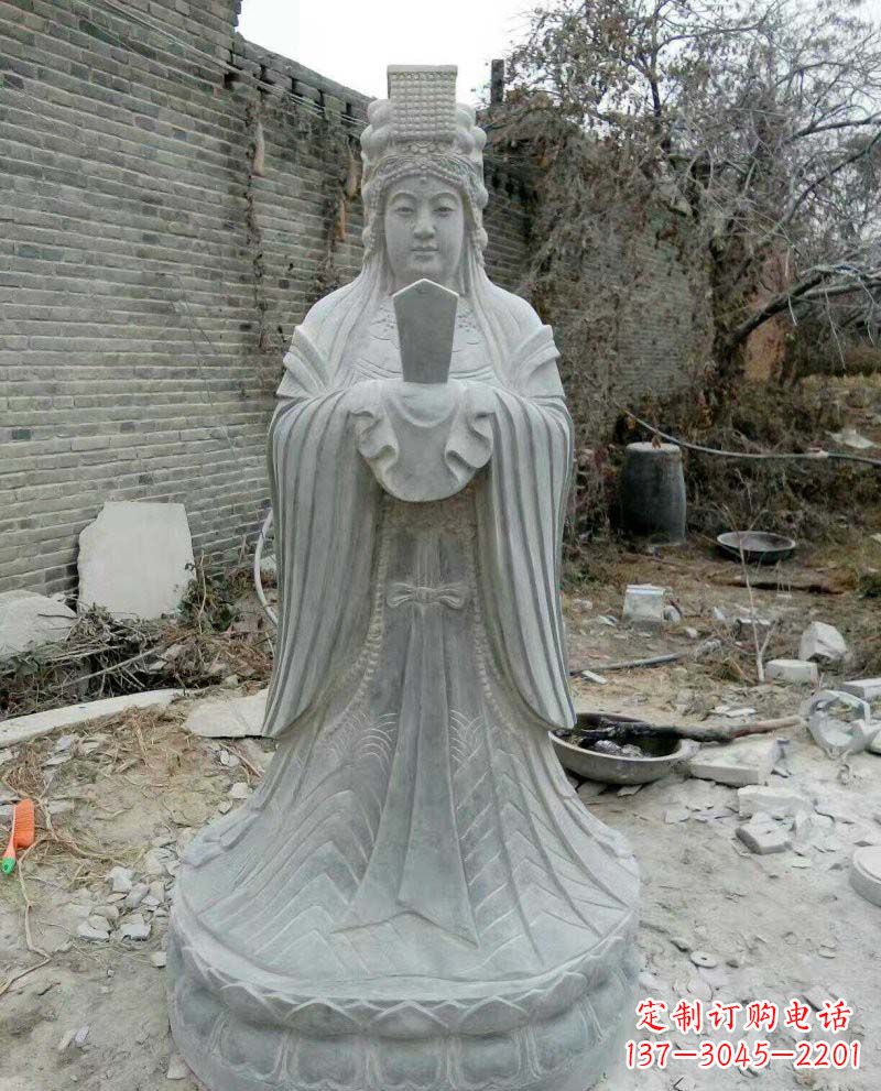 南京青石妈祖神像雕塑,传承中华民族精神