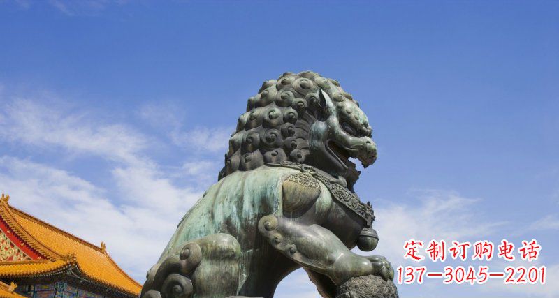 南京青铜故宫狮子雕塑--精美绝伦
