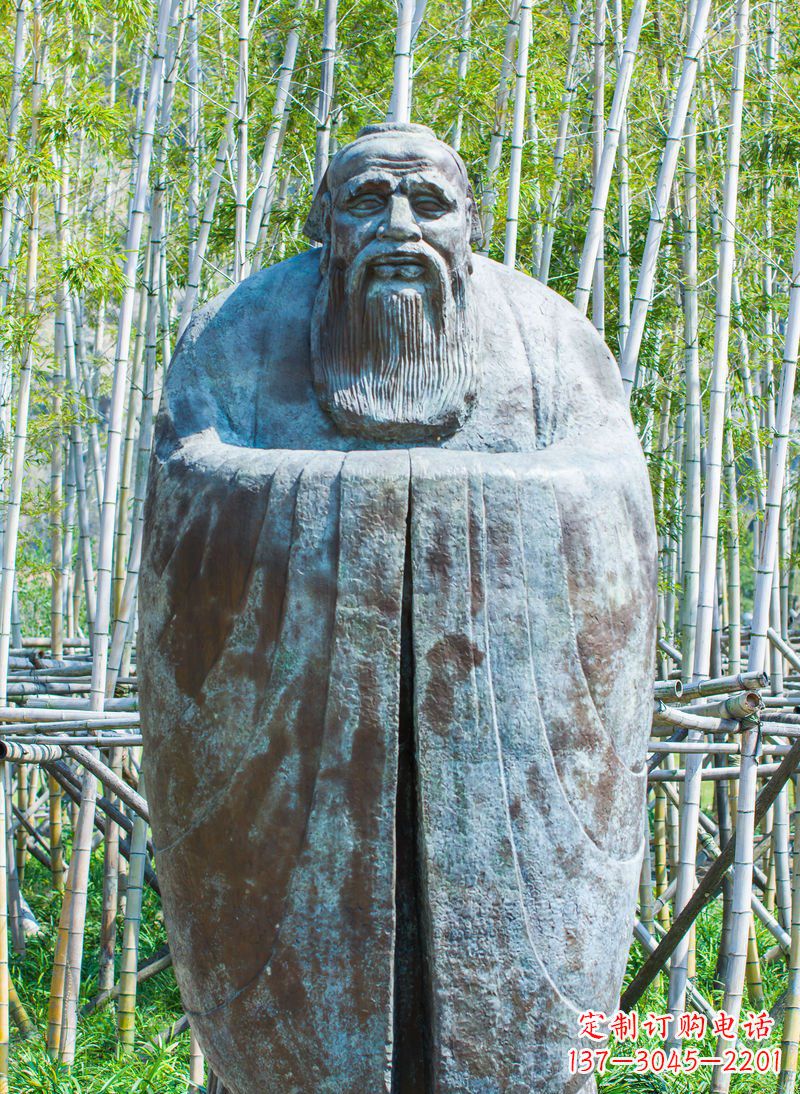 南京青铜孔子人像雕塑,真实还原历史智慧精神