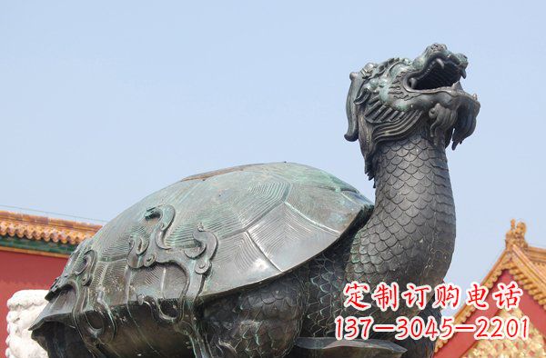 南京青铜龙龟寺庙神兽铜雕