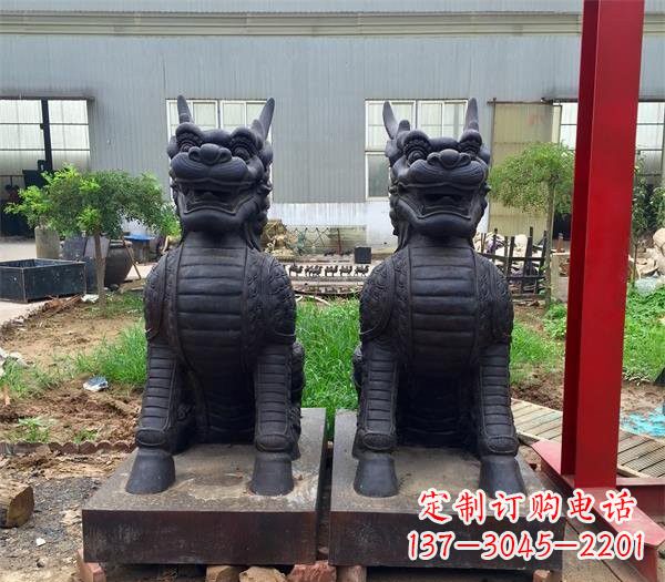 南京青铜精美麒麟雕塑,注入艺术气息