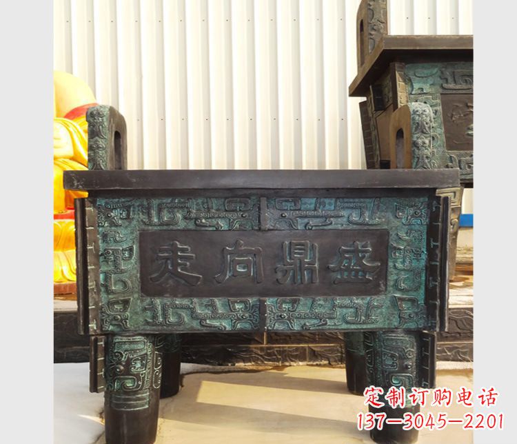 南京青铜香炉雕塑,传承中国文化