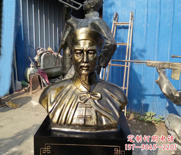 南京经典英雄,林则徐铜雕