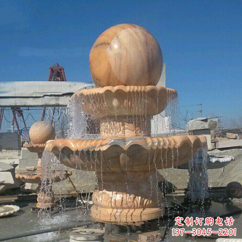 南京曲阳石雕风水球喷泉:给你家的空间带来最好的祝福