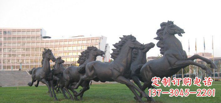 南京群马公园动物铜雕,让艺术描绘你的故事