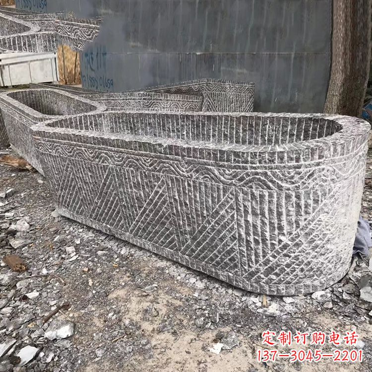 南京起点雕刻•手工老石槽雕塑