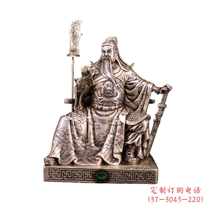 南京体现英雄风范的关公雕塑