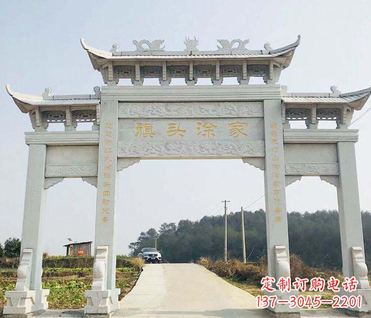 南京三门牌坊石雕——精美雕塑,缔造传承