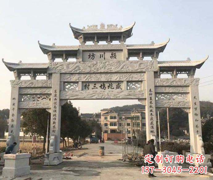 南京特色大理石牌坊雕塑