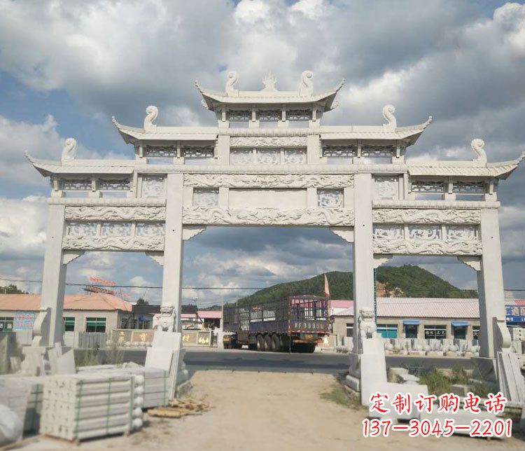 南京精美大理石牌坊石雕——给您的家园增添优雅气质
