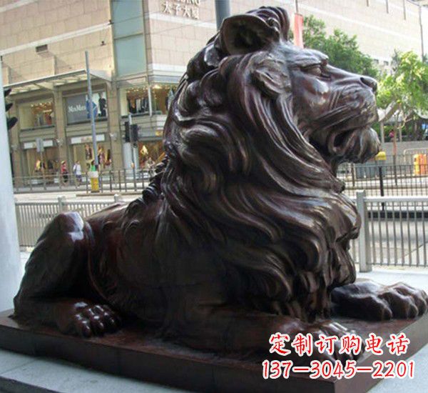 南京汇丰铜狮子雕塑，引领潮流，传承中国古典文化