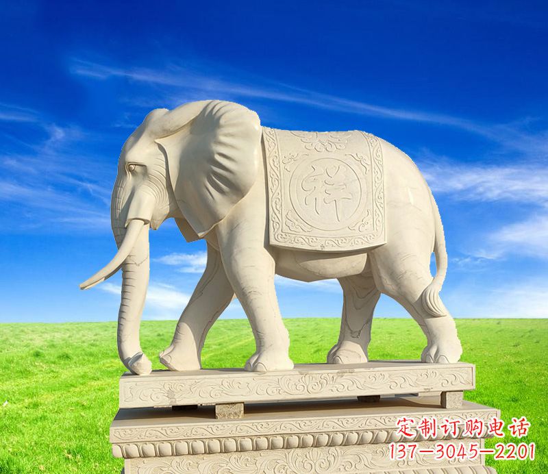 南京上坟大象的石雕