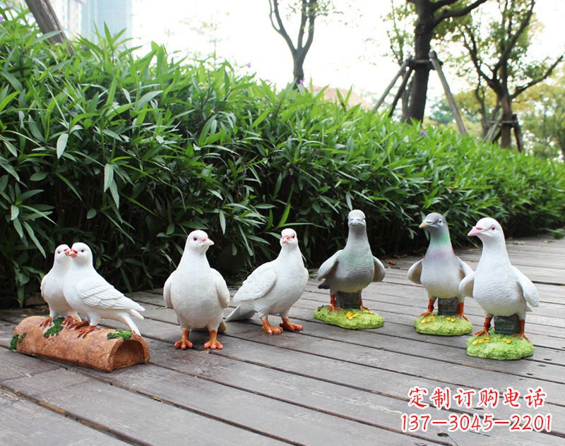 南京祝福世界的和平鸽雕塑