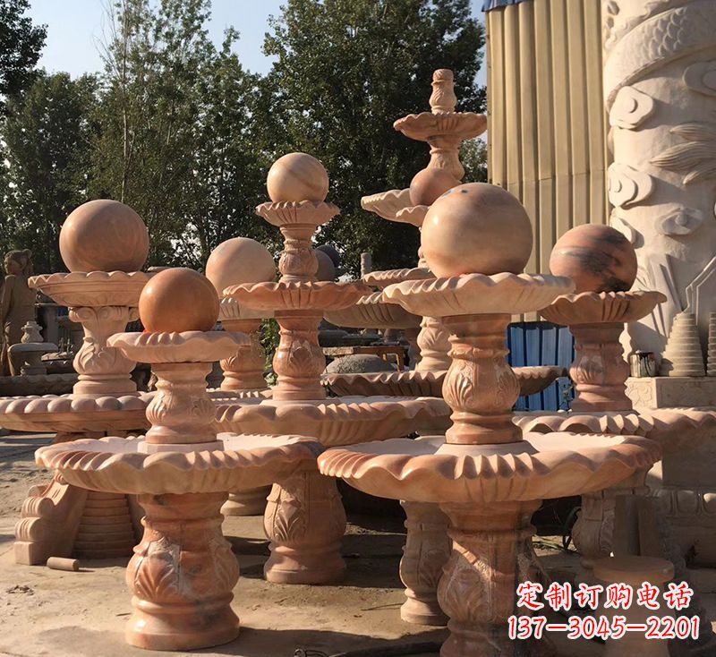 南京精致而优雅的深圳风水球雕塑