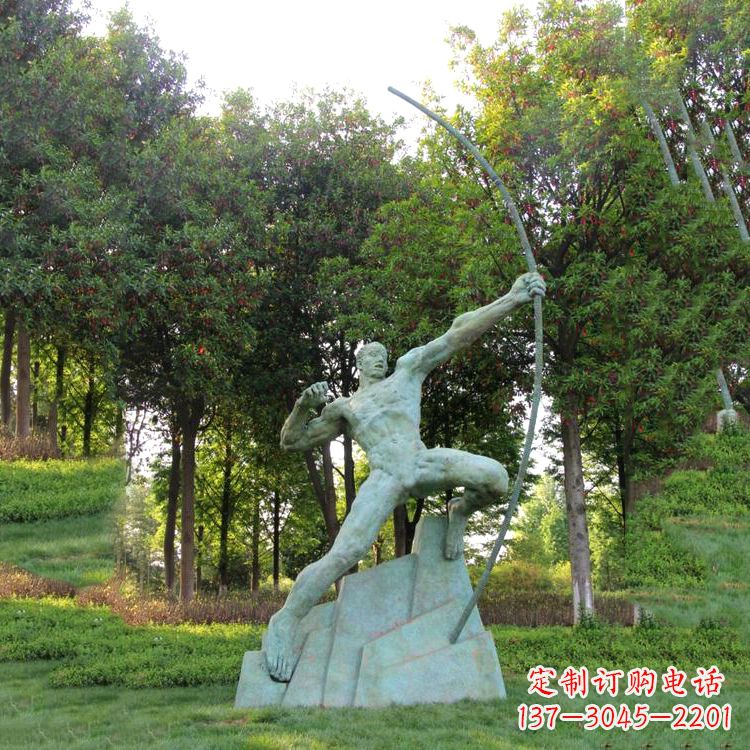 南京神话传说人物后羿雕塑,助您构建完美园林