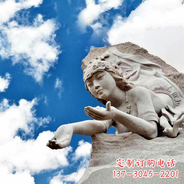 南京传说中的精卫—大理石雕塑