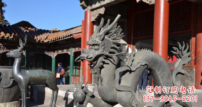 南京中领雕塑厂家的青铜神龙雕塑，以神龙作为主…