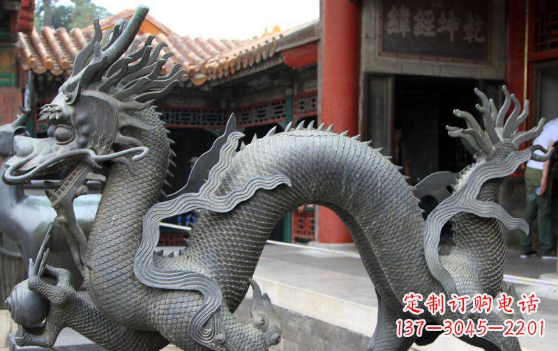 南京中领雕塑:精美神龙铜雕