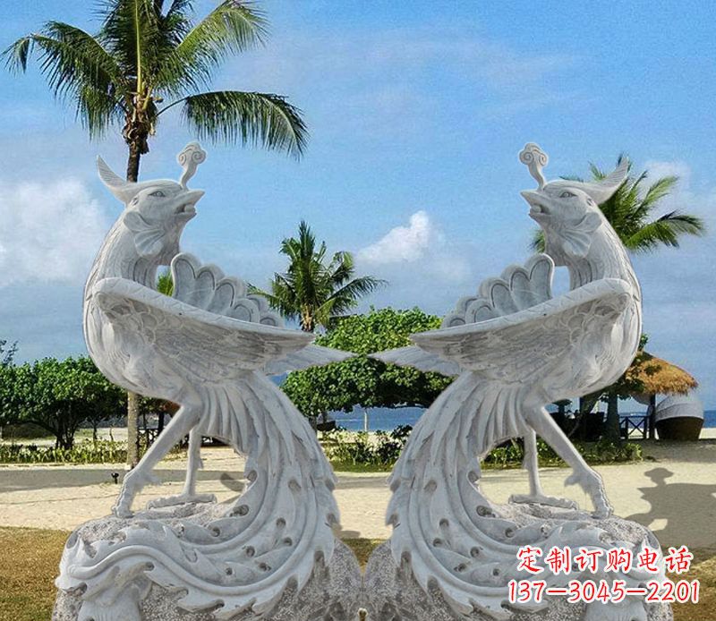 南京精美凤凰石雕,让你的空间闪耀光芒