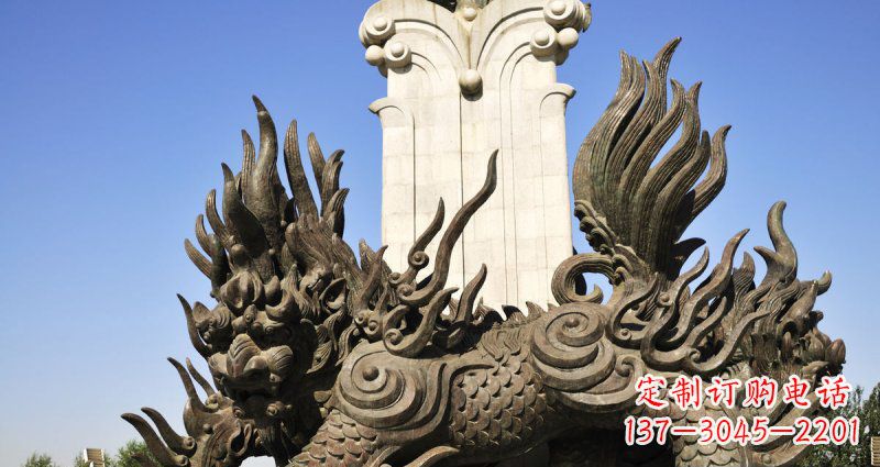 南京中领雕塑:神兽火麒麟铜雕定制