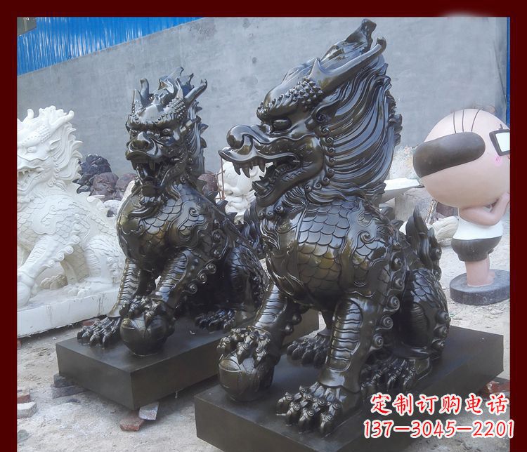 南京中领雕塑的麒麟铜雕是塑造精美的工艺结果。…