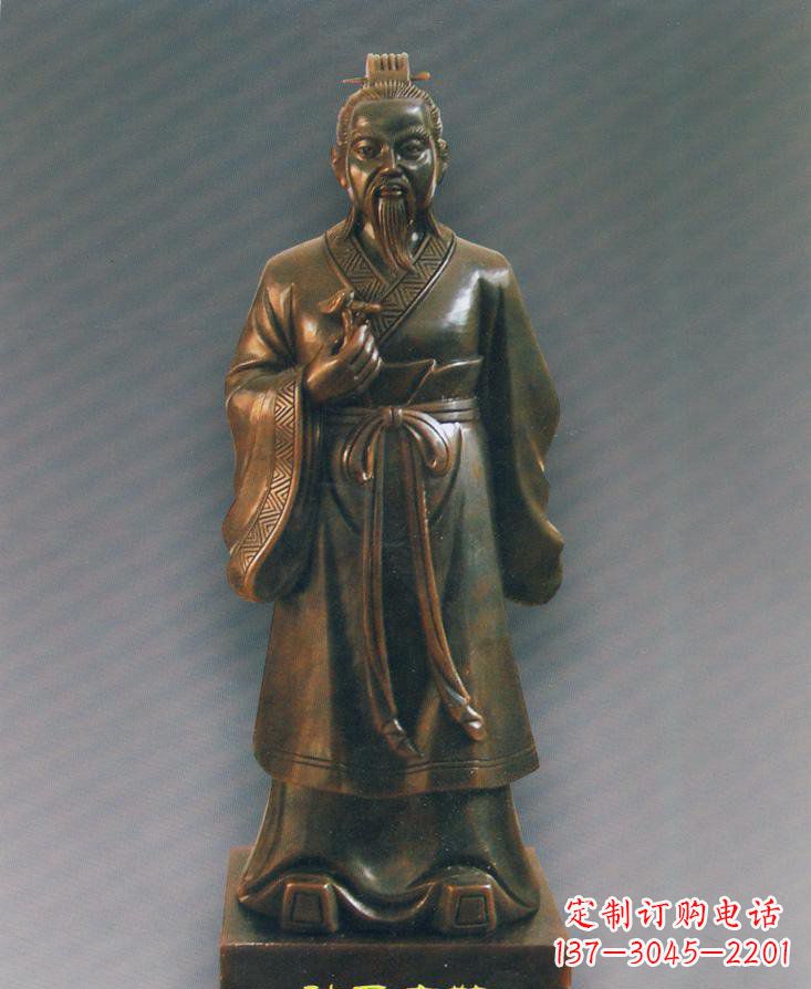 南京扁鹊仿铜人物雕塑-独特的玻璃钢雕刻