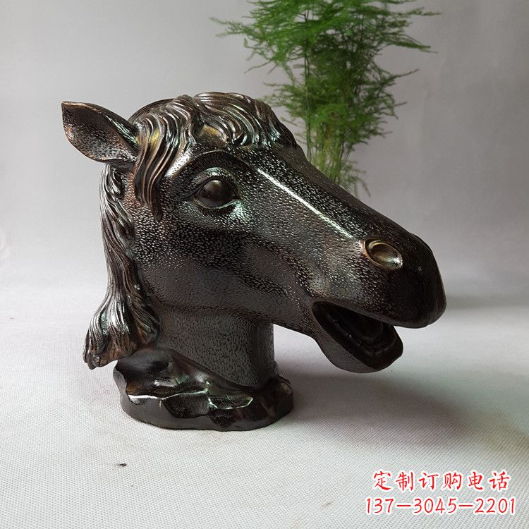 南京中领雕塑:生肖马铸铜兽首