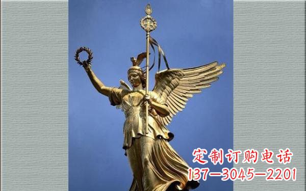 南京优雅的胜利女神铜雕