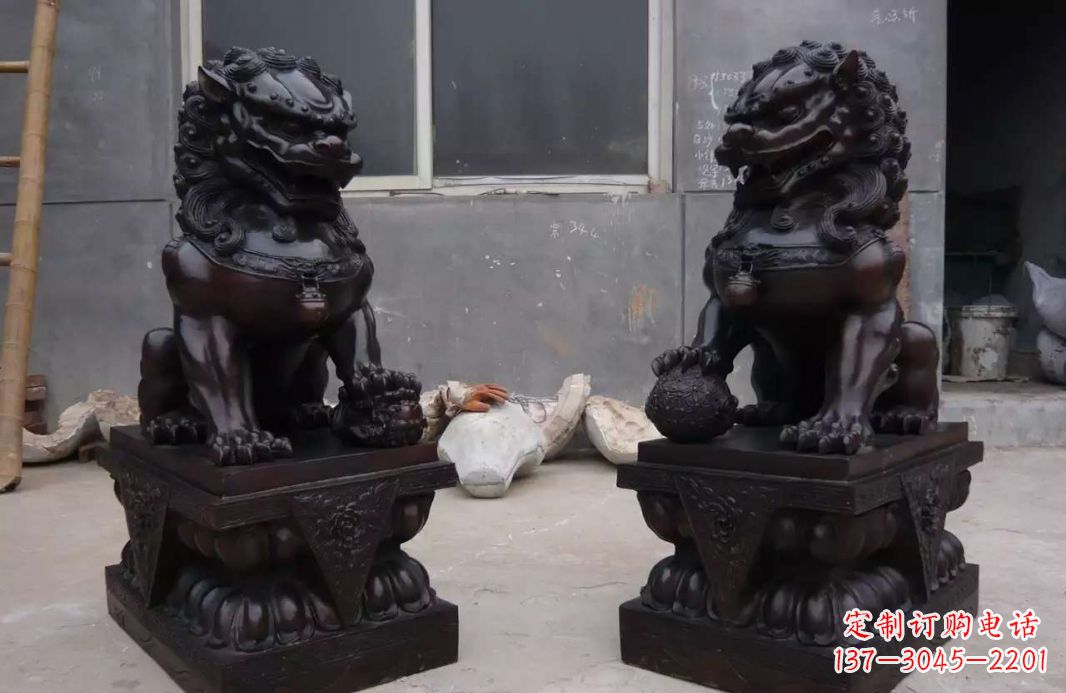 南京中领雕塑狮子雕塑,超精致的铜雕艺术