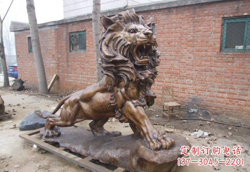 南京狮子动物铜雕