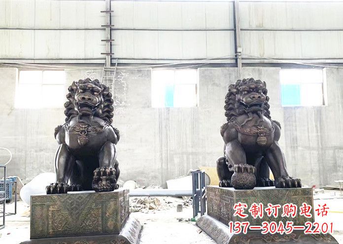 南京中领雕塑专业生产高端铜狮子雕塑。狮子雕塑…