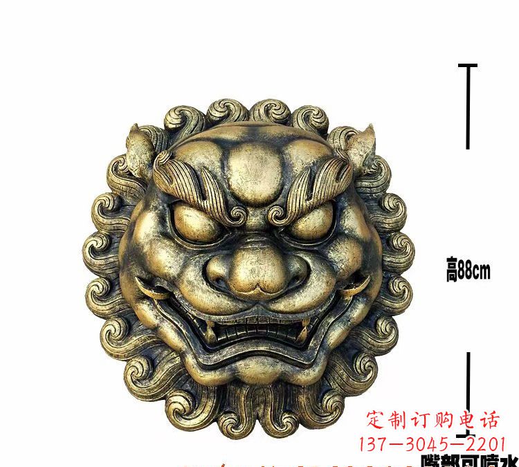 南京领雕品质狮子头铜雕