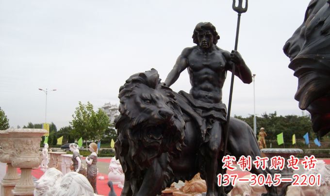 南京狮子座铜雕:狮子雕塑把你的星座进行升华