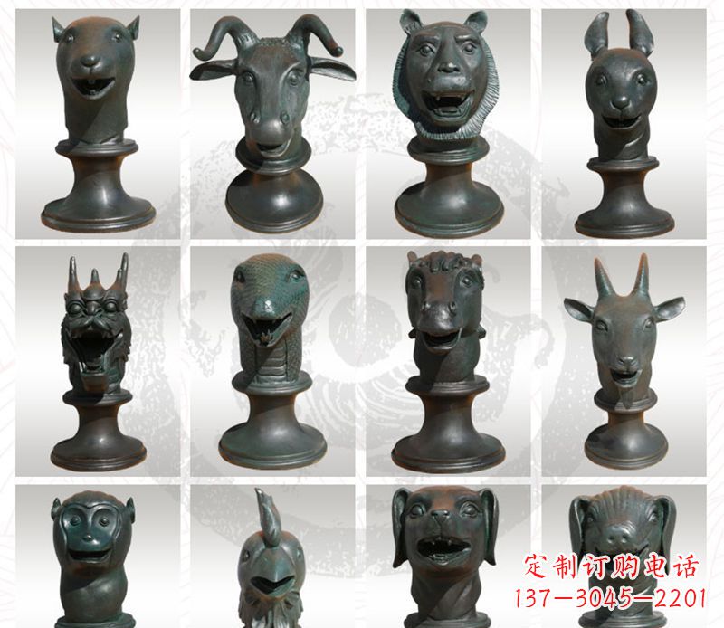 南京限量版十二生肖铜雕塑