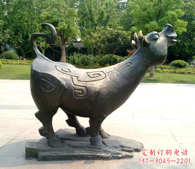 南京十二生肖铜雕塑,中领领先一步