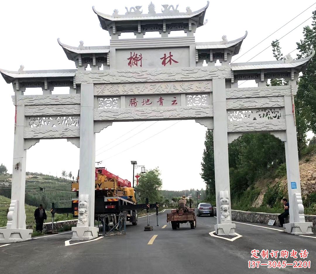 南京中领雕塑牌楼雕塑,精美绝伦