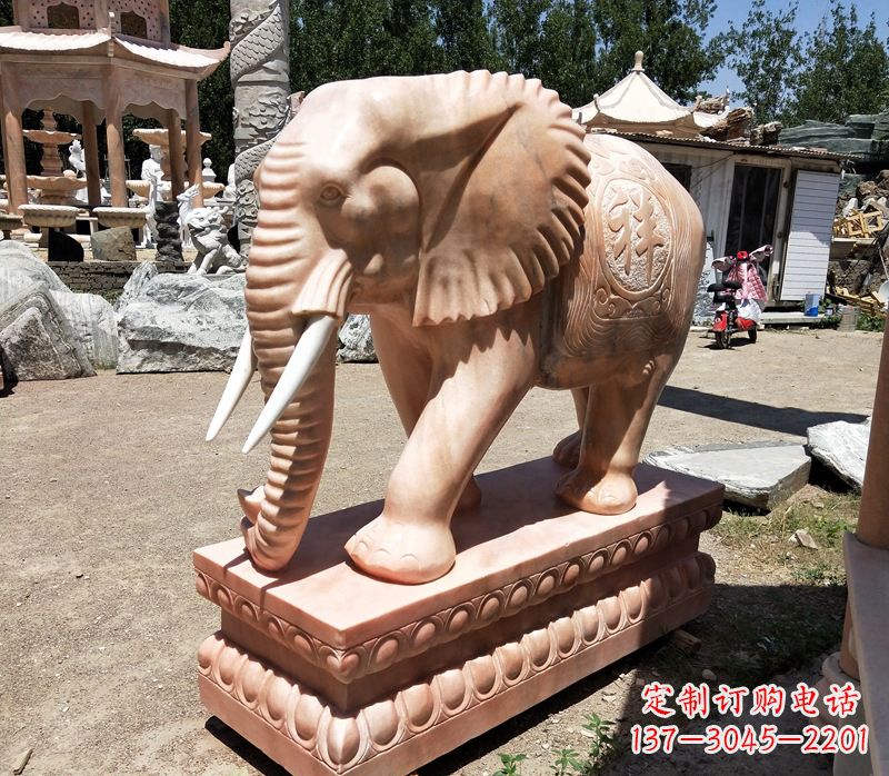 南京精美大象櫈,领雕工艺独特