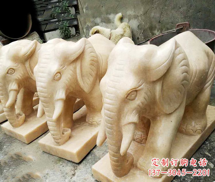 南京石雕大象喷水雕塑,令人惊叹的艺术之作